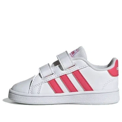 Adidas Originals (td) Adidas Grand Court Infant 'white Real Pink'