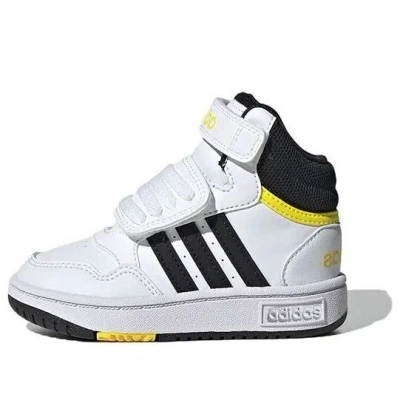 Adidas Originals (td) Adidas Hoops Mid 3.0 Ac I Shoes 'white Black Yellow'