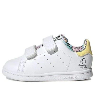 Adidas Originals (td) Adidas Kevin Lyons X Stan Smith I 'playful Artwork' In White