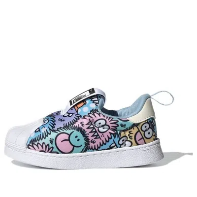 Adidas Originals (td) Adidas Kevin Lyons X Superstar 360 Infant 'monster' In Blue