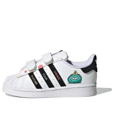 Adidas Originals (td) Adidas Kevin Lyons X Superstar Infant 'create Your Future' In Multi