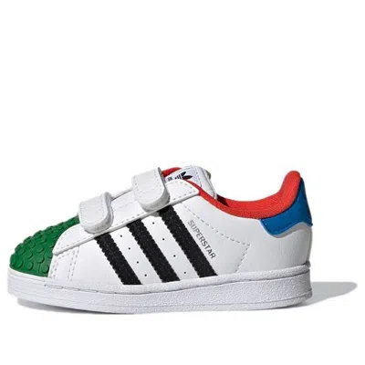 Adidas Originals (td) Adidas Lego X Superstar Cf 'white Yellow Green'