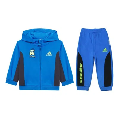 Adidas Originals (td) Adidas N Street Full-zip Hooded Set 'blue Green'