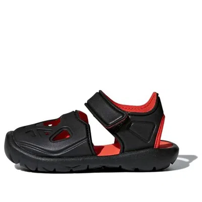 Adidas Originals (td) Adidas Neo Fortaswim 2 Black Red Sandals 'black Red' In Multi