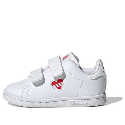 Adidas Originals (td) Adidas Stan Smith Infant 'valentine's Day' In White