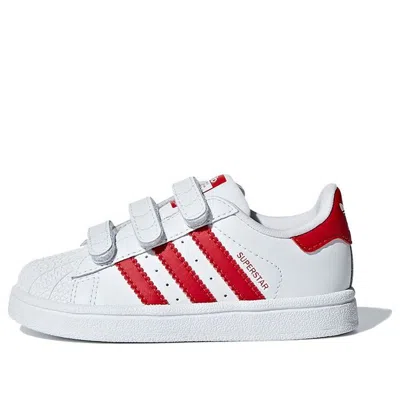 Adidas Originals (td) Adidas Superstar Cf I 'scarlet' In White