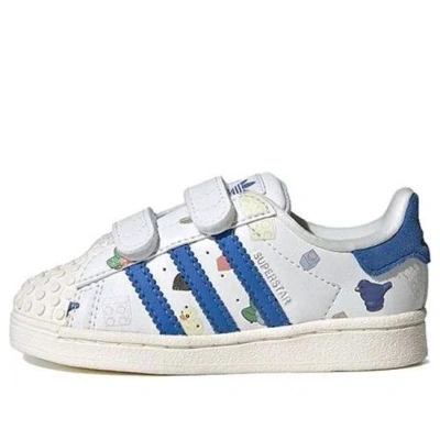 Adidas Originals (td) Adidas Superstar Cf X Lego 'bricks And Figurine - White Royal Blue'
