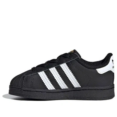Adidas Originals (td) Adidas Superstar Infant 'core Black' In Multi