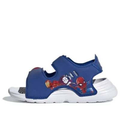 Adidas Originals (td) Adidas Swim Blue Sandals 'blue Red White' In Multi