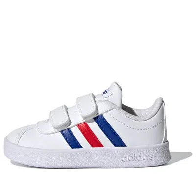 Adidas Originals (td) Adidas Vl Court 2.0 I 'white Royal Blue Vivid Red' In Multi