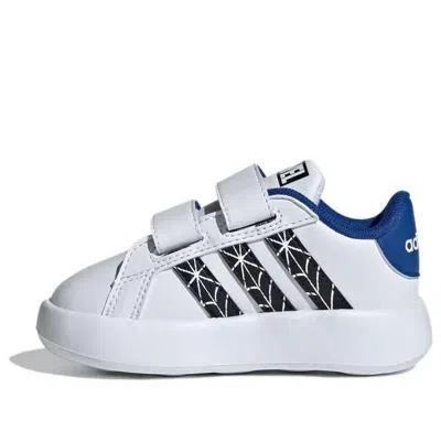 Adidas Originals (td) Adidas X Marvel's Spider-man Grand Court 'white Black Blue'