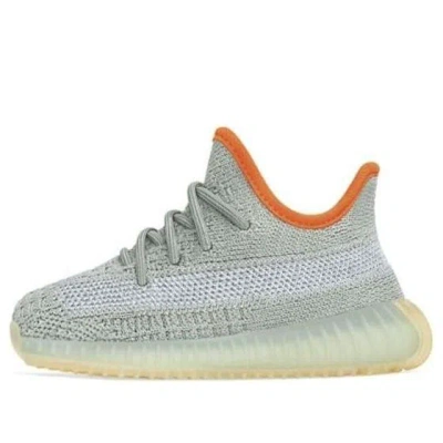 Adidas Originals (td) Adidas Yeezy Boost 350 V2 Infant 'desert Sage' In Gray