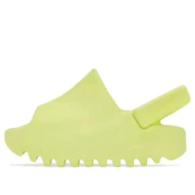 Adidas Originals (td) Adidas Yeezy Slide Infants 'glow Green'