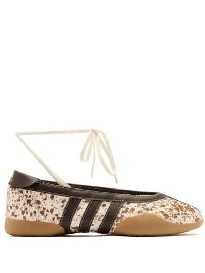 Adidas Originals Teakwondo Mei Ballet Sneakers Woman White And Brown In Multi