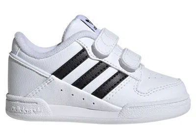 Pre-owned Adidas Originals Team Court 2.0 Str Comfort Closure Sneakers In Cloud White/core Black