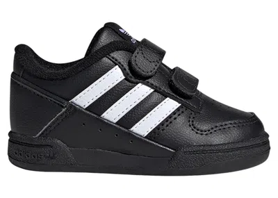 Pre-owned Adidas Originals Team Court 2.0 Str Comfort Closure Sneakers In Core Black/cloud White