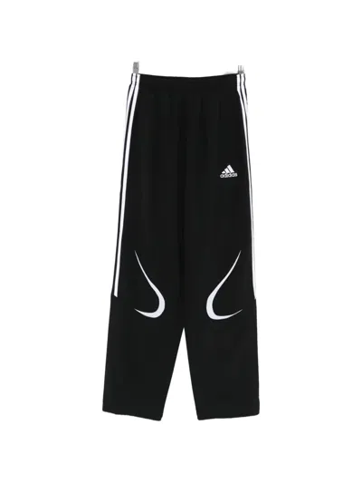 Adidas Originals Teamgeist Adicolor Logo-detail Track Pants In Black