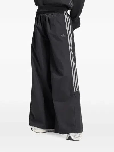 Adidas Originals Teamgeist Wide-leg Track Pants In Black