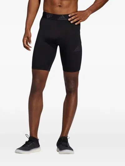 Adidas Originals Techfit 3-stripes Shorts In Black