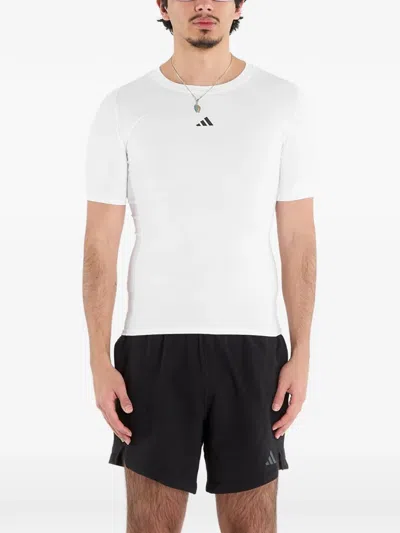 Adidas Originals Techfit Compression T-shirt In White