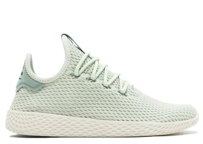 Pre-owned Adidas Originals Tennis Hu X Pharrell Williams (youth) Sneakers In Linen Green/white