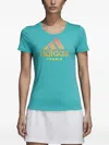 Adidas Originals Tennis Logo T-shirt In Blue
