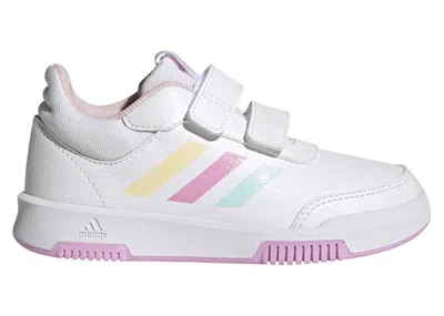 Pre-owned Adidas Originals Tensaur Hook And Loop Sneakers In Cloud White/almost Blue/bliss Lilac In Multi