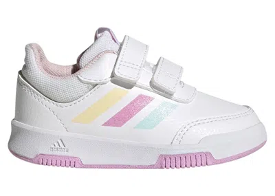 Pre-owned Adidas Originals Tensaur Hook And Loop Sneakers In Cloud White/almost Blue/bliss Lilac In Multi