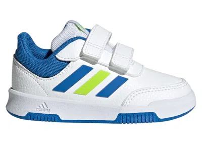 Pre-owned Adidas Originals Tensaur Hook And Loop Sneakers In Cloud White/bright Royal/solar Slime