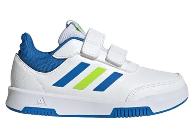 Pre-owned Adidas Originals Tensaur Hook And Loop Sneakers In Cloud White/bright Royal/solar Slime