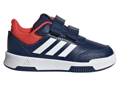 Pre-owned Adidas Originals Tensaur Hook And Loop Sneakers In Dark Blue/cloud White/bright Red