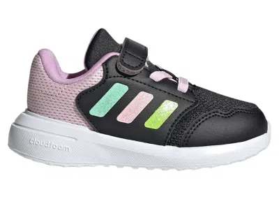 Pre-owned Adidas Originals Tensaur Run 3.0 Sneakers In Core Black/clear Mint/clear Pink