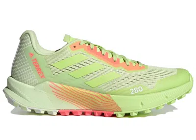 Pre-owned Adidas Originals Terrex Agravic Flow 2 (women's) Sneakers In Almost Lime/pulse Lime/turbo
