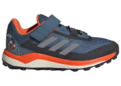 Pre-owned Adidas Originals Terrex Agravic Flow Trail Disney Grey Sneakers In Wonder Steel/grey Three/semi Impact Orange