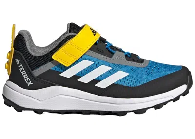 Pre-owned Adidas Originals Terrex Agravic Flow Trail Lego Sneakers In Bright Blue/cloud White/grey Three