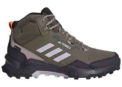 Pre-owned Adidas Originals Terrex Ax4 Goretex (women's) Sneakers In Olive Strata/silver Dawn/preloved Fig In Multi