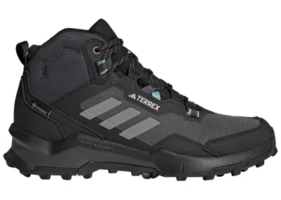 Pre-owned Adidas Originals Terrex Ax4 Mid Goretex Grey (women's) Sneakers In Core Black/grey Three/mint Ton