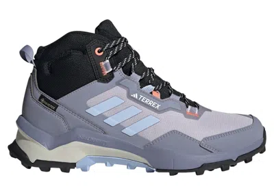 Pre-owned Adidas Originals Terrex Ax4 Mid Goretex (women's) Sneakers In Silver Violet/blue Dawn/solar Gold