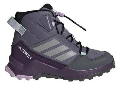 Pre-owned Adidas Originals Terrex Ax4r Mid Climawarm+ Sneakers In Preloved Violet/matte Silver/semi Flash Aqua