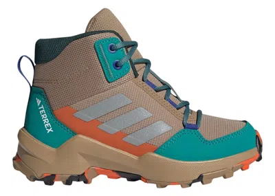 Pre-owned Adidas Originals Terrex Ax4r Mid Sneakers In Cardboard/matte Silver/pure Teal