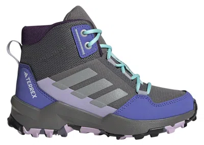 Pre-owned Adidas Originals Terrex Ax4r Mid Sneakers In Grey Four/matte Silver/semi Flash Aqua