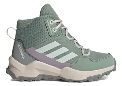 Pre-owned Adidas Originals Terrex Ax4r Mid Sneakers In Silver Green/linen Green/preloved Fig