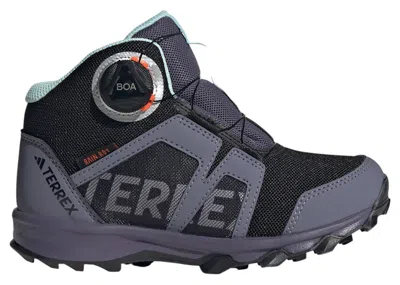 Pre-owned Adidas Originals Terrex Boa Mid Rain.rdy Sneakers In Core Black/cloud White/preloved Violet