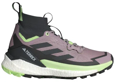 Pre-owned Adidas Originals Terrex Free Hiker 2.0 (women's) Sneakers In Preloved Fig/carbon/green Spark In Multi