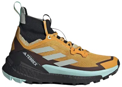 Pre-owned Adidas Originals Terrex Free Hiker 2.0 (women's) Sneakers In Preloved Yellow/wonder Silver/semi Flash Aqua