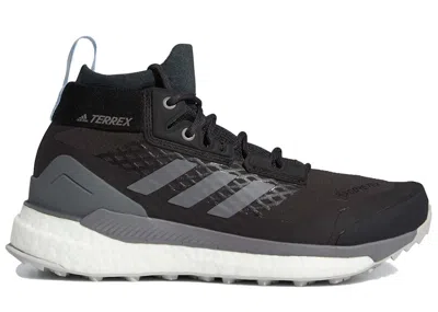 Pre-owned Adidas Originals Terrex Free Hiker Goretex Grey (women's) Sneakers In Carbon/grey Four/glow Blue