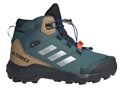 Pre-owned Adidas Originals Terrex Mid Goretex Sneakers In Preloved Teal/silver Metallic/semi Lucid Blue
