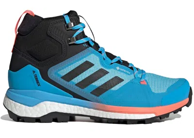 Pre-owned Adidas Originals Terrex Skychaser 2.0 Mid Goretex Blue (women's) Sneakers In Sky Blue Rush/black/acid Red