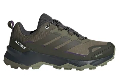 Pre-owned Adidas Originals Terrex Skychaser Ax5 Goretex (women's) Sneakers In Olive Strata/night Cargo/tent Green
