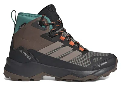 Pre-owned Adidas Originals Terrex Skychaser Ax5 Mid Goretex Climawarm+ (women's) Sneakers In Earth Strata/trace Brown/pure Teal